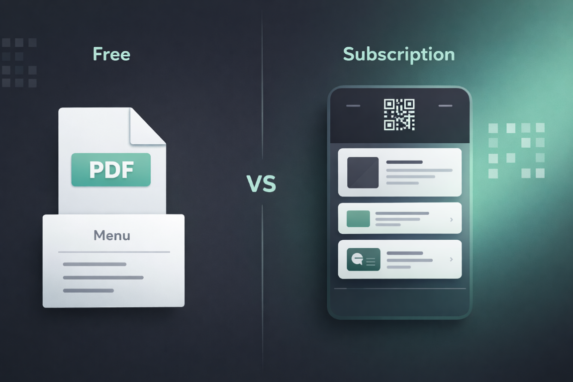 Article image: QR Digital Menu: Free or Subscription? What Should You Choose?